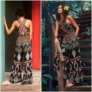 ELEVENSES 6 Amapa Tribal Jumpsuit ANTHROPOLOGIE Size 6